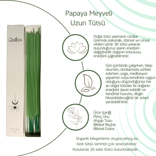 Papaya Aromalı Uzun Tütsü